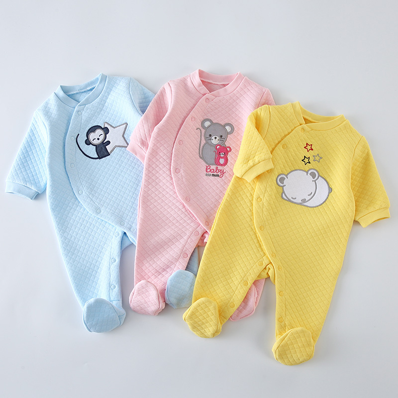 Baby Sleep Suit - Bebek Pamuklu Tulumlar Giysileri Yenidoğan Uzun