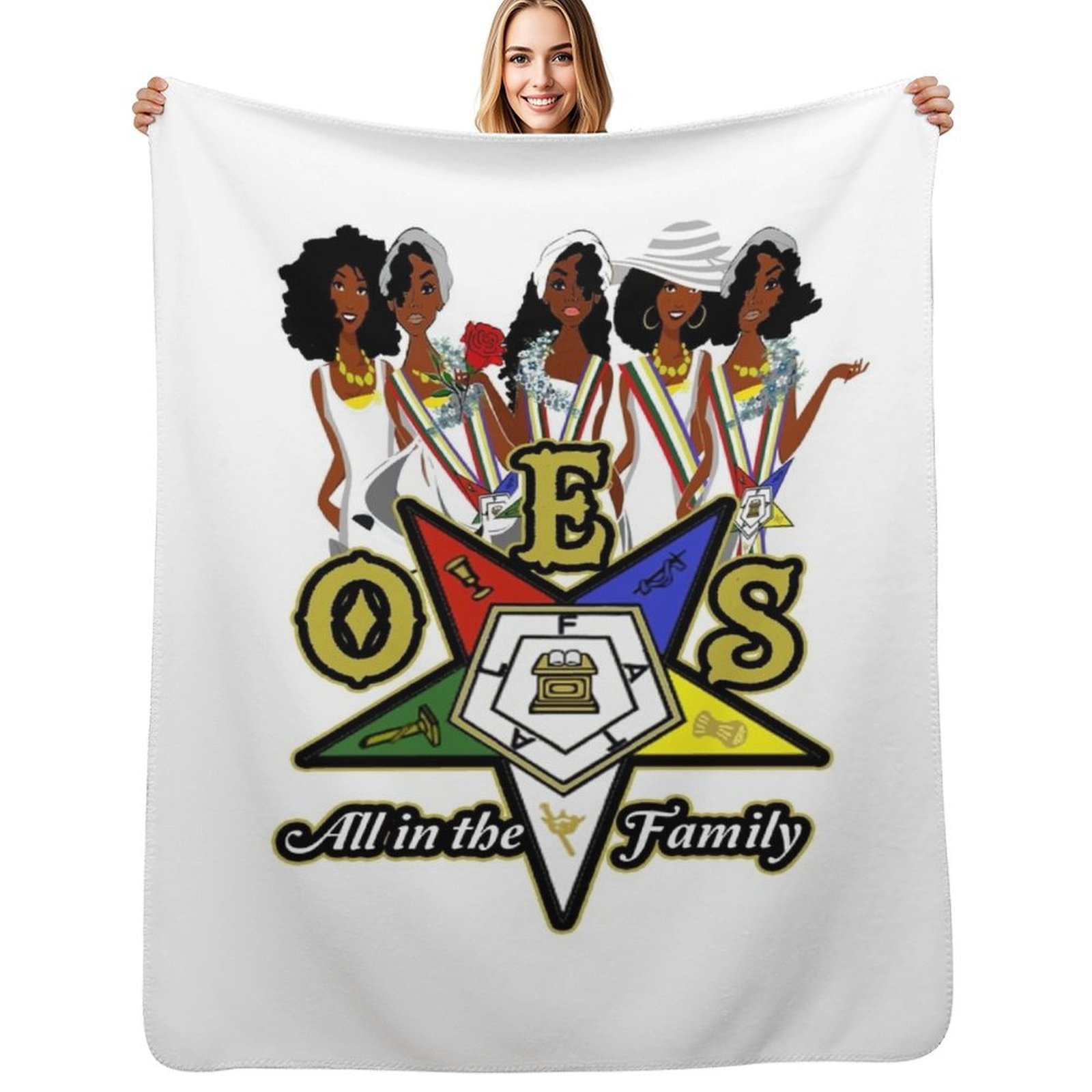 Fleece Sleep Bag - OES Doğu Yıldızı Nişanı Logosu Sistars