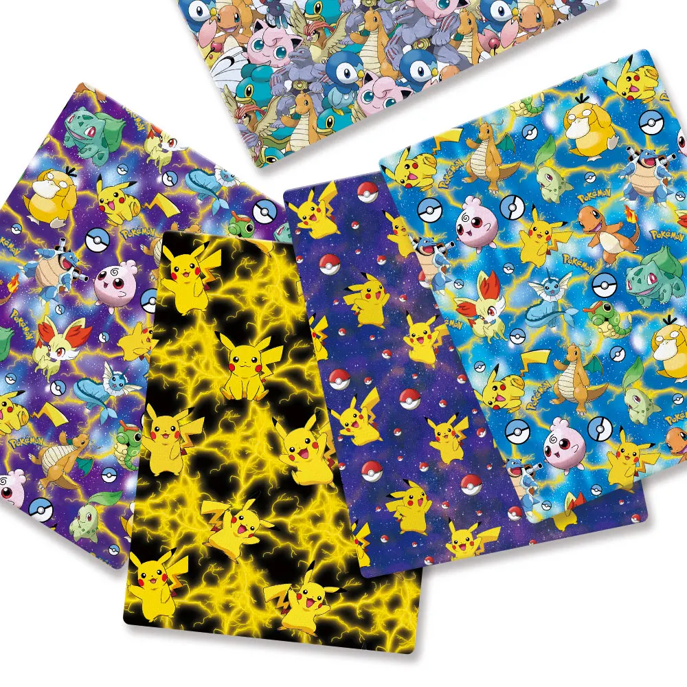 Baby Clothing Items - Pokemon Karikatür Fabric140*50 cm El Yapımı