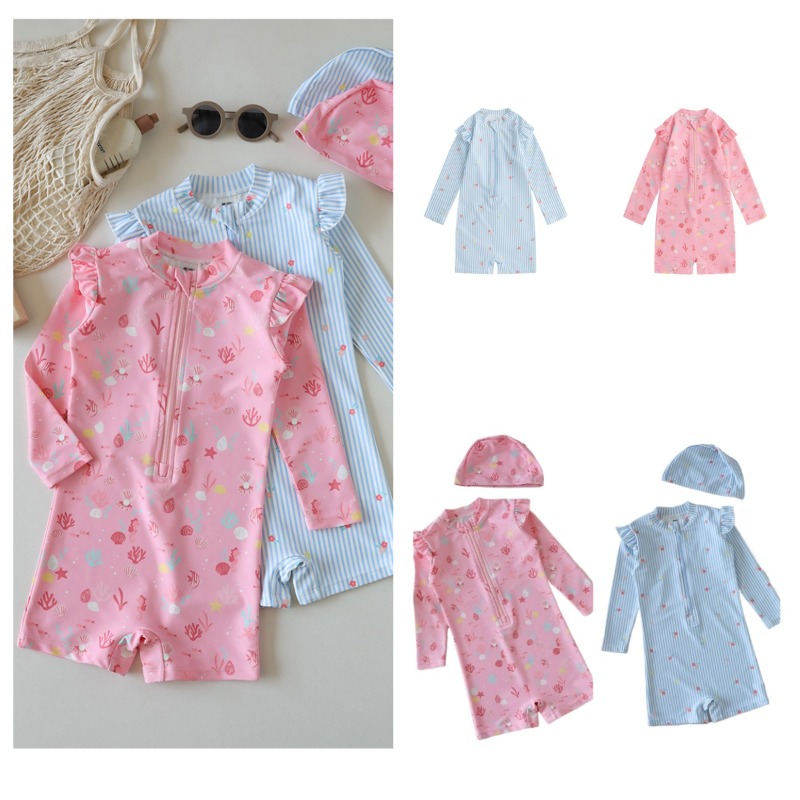 Baby Swimwear Uv - Yürümeye başlayan çocuklar uzun kollu tek