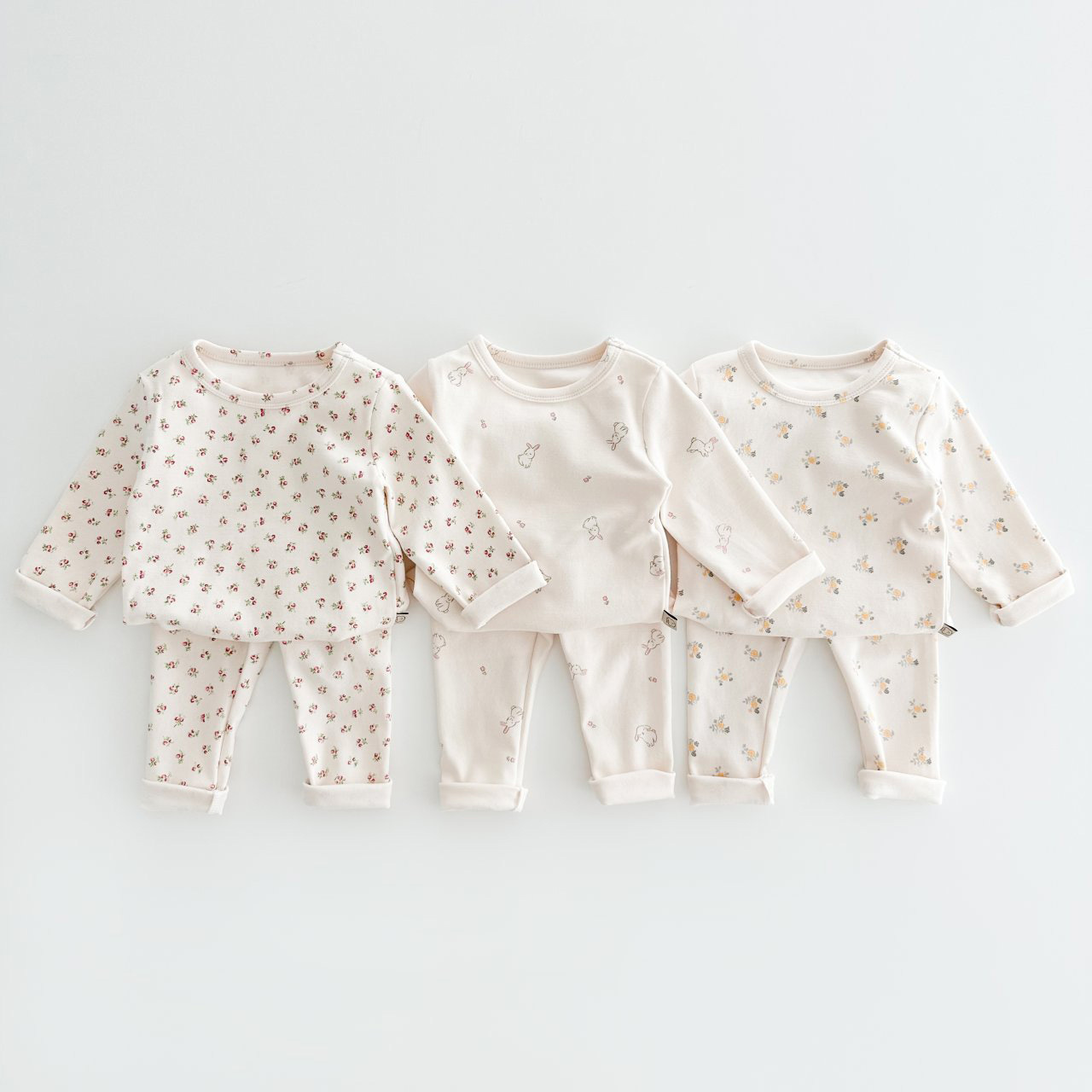 Baby Sleep Suit - MILANCEL Çocuk Pijama Takımı Pamuk Çiçek