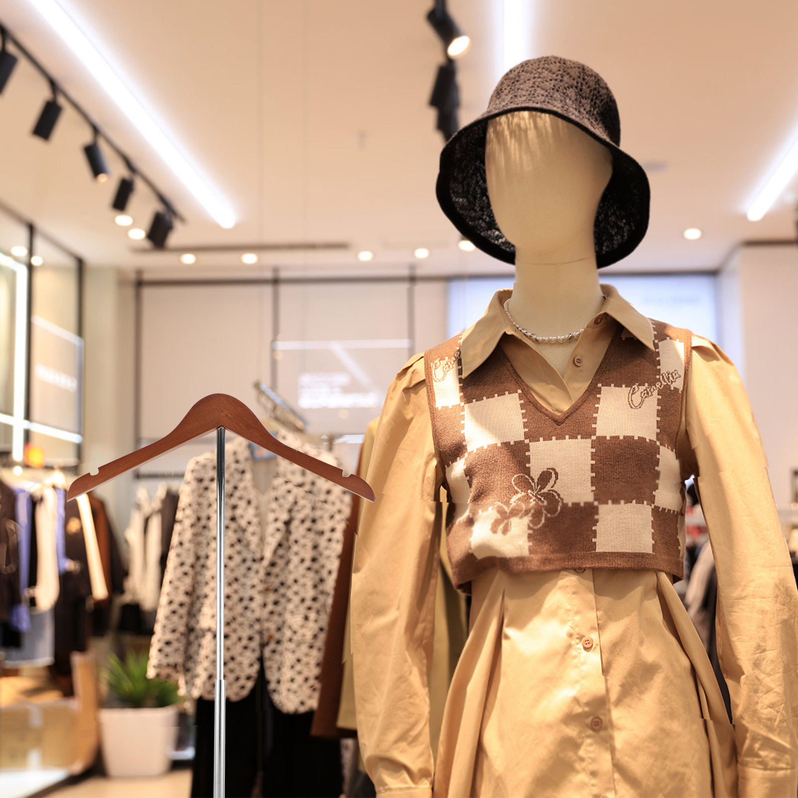 T-Şekilli Giysi Teşhir Standı, - Baby Clothing Store incelemesi ve fiyatı