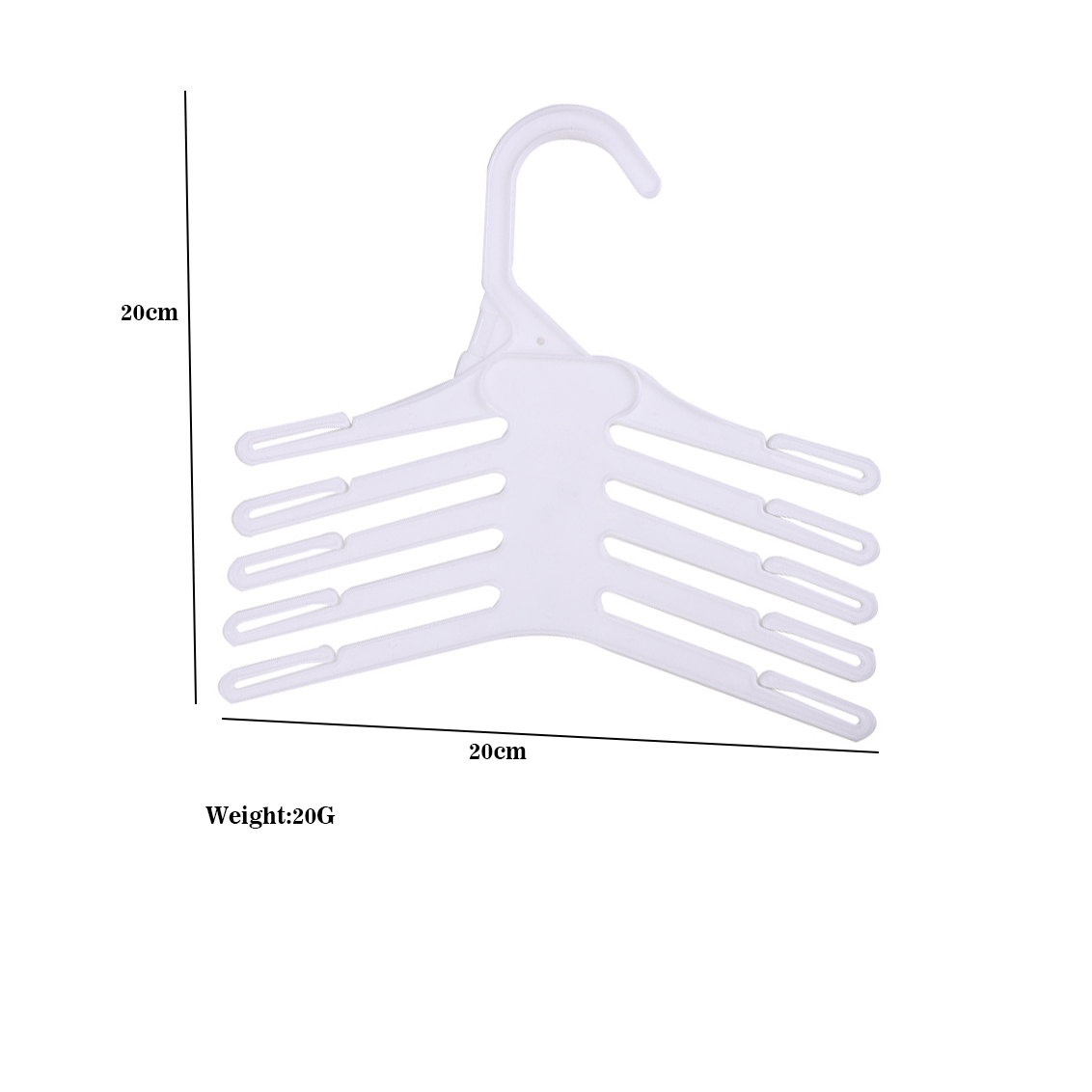 Beyaz 20 Adet Plastik Kaymaz P - Baby Clothing Hangers incelemesi ve fiyatı