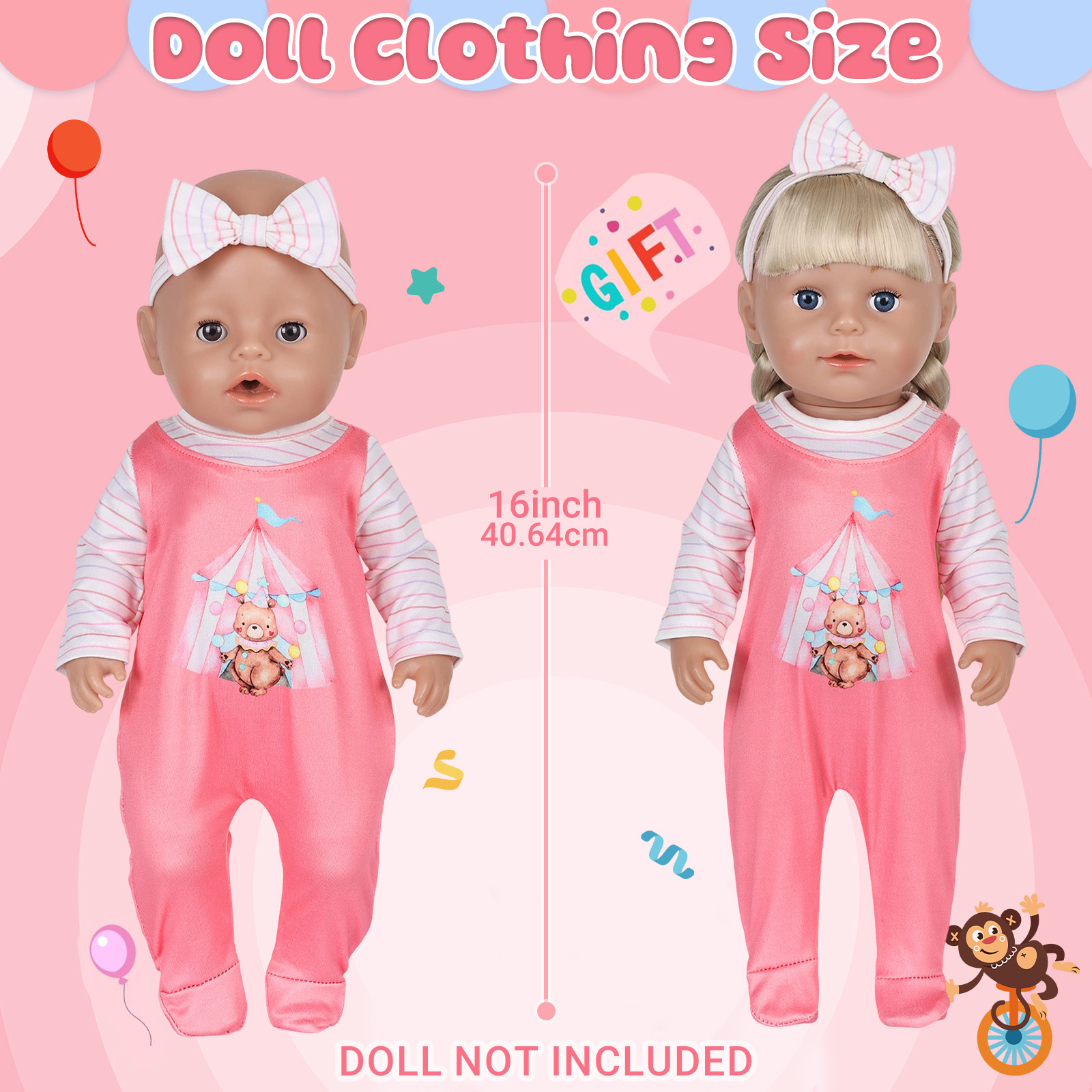 Oyuncak bebek giysileri 16-18  - Baby Clothing Us incelemesi ve fiyatı