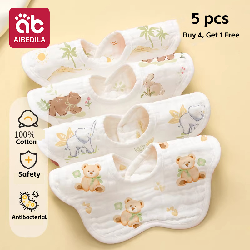 5'li Paket Bebek Muslin Bandan - Printed Bibs Pack incelemesi ve fiyatı